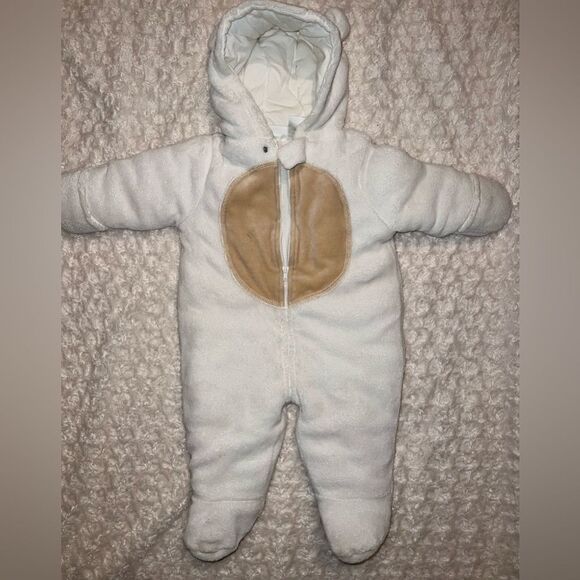 NWOT~-MINIWEAR Infant Little Bear Hooded snowsuit - Picture 3 of 6